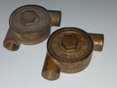 Lot of (2) C-O-TWO Systems 1/16" x 1/8" Brass Corner Pulley