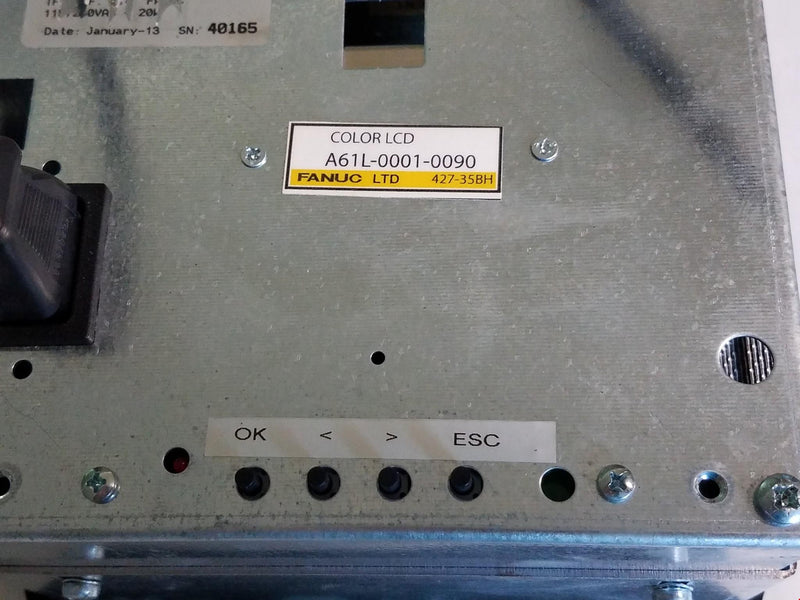 Fanuc A61L-0001-0090 9" Color LCD Operator Interface Unit