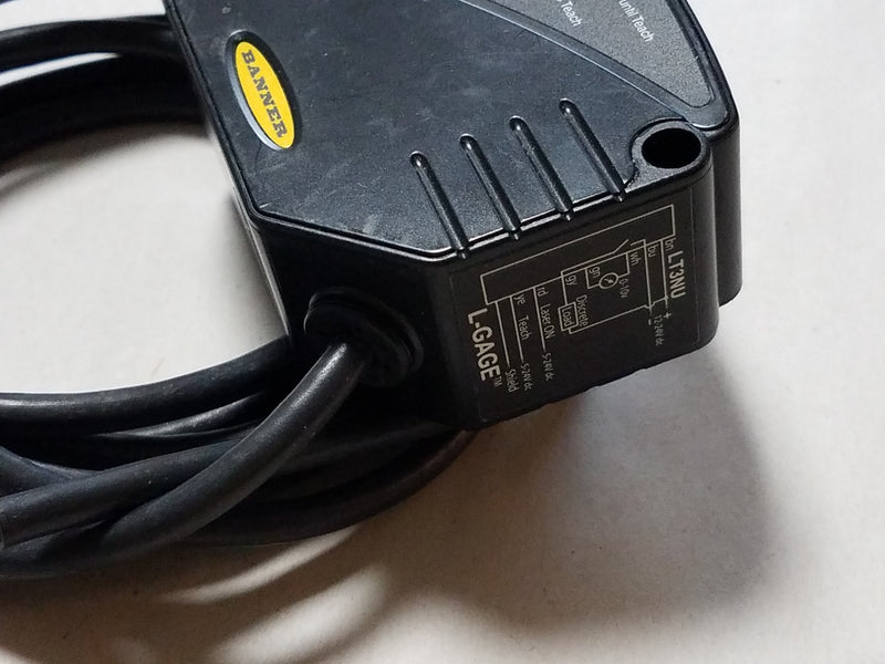 Banner LT3NU L-GAGE 12-24VDC Long Range Laser Sensor