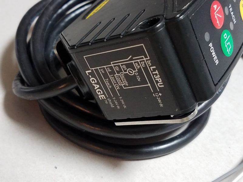 Banner LT3PU L-GAGE 12-24VDC Long Range Laser Sensor