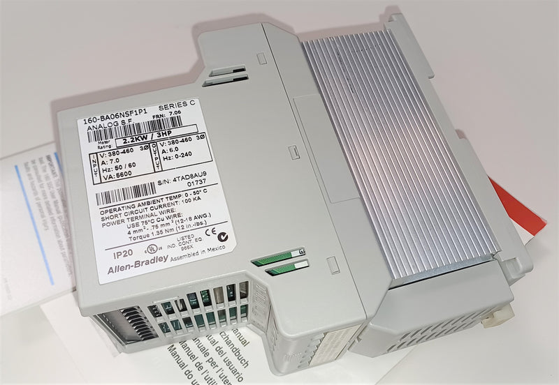 Allen Bradley 160-BA06NSF1P1 Ser:C Frn:7.06 2.2KW 3HP Variable Speed Drive SSC