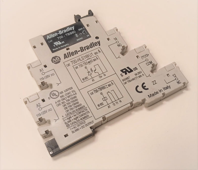 Allen Bradley 700-HLS1U1 Terminal & 700-TBS60 Relay