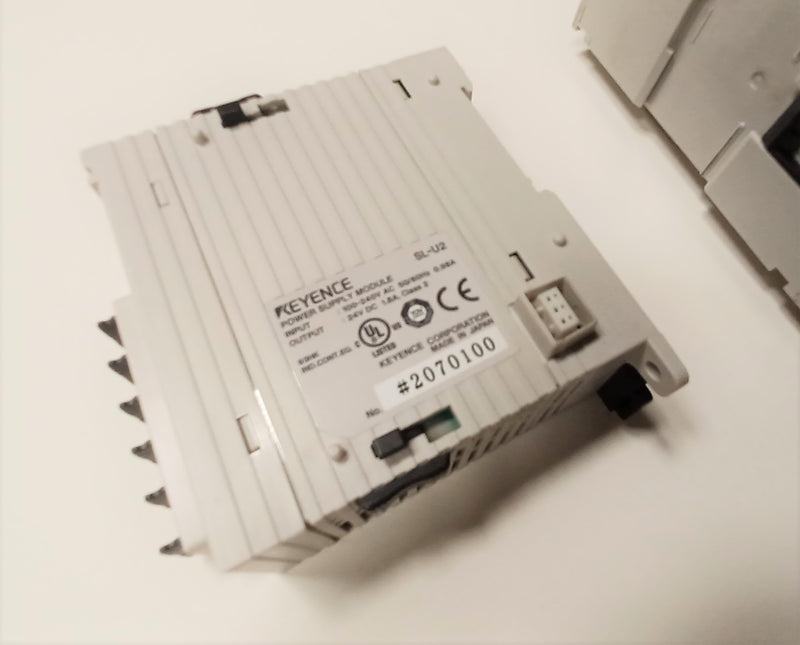 Keyence SL-R12EX Expansion Unit & SL-U2 Power Supply Module