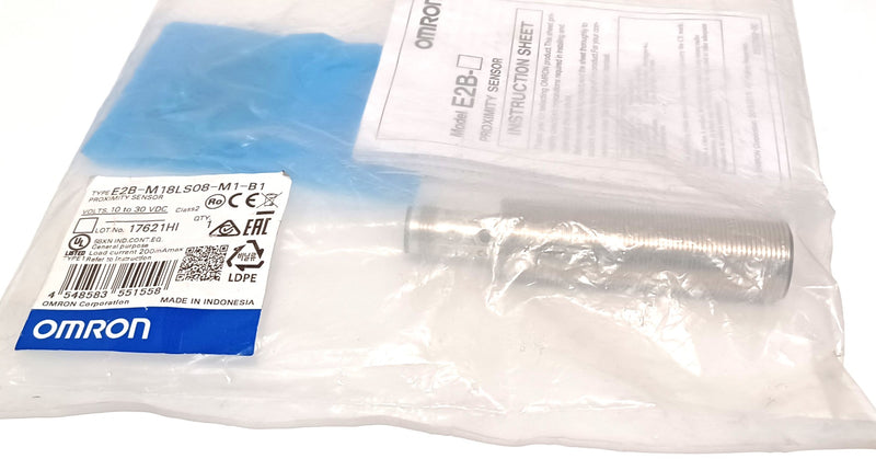 Omron E2B-M18LS08-M1-B1 Inductive Proximity Sensor 10-30VDC 8MM PNP