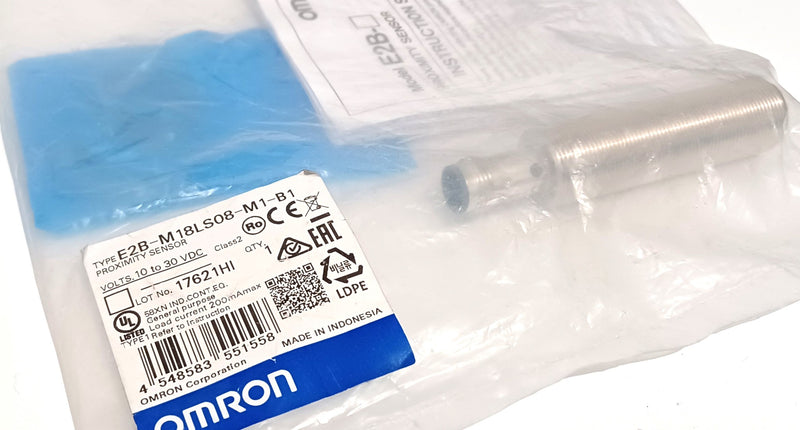 Omron E2B-M18LS08-M1-B1 Inductive Proximity Sensor 10-30VDC 8MM PNP