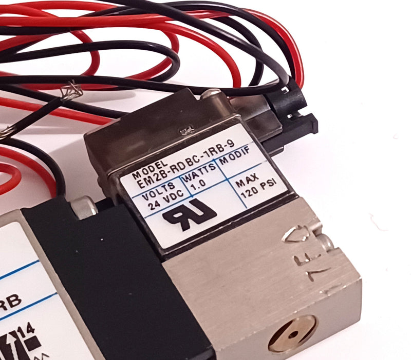 MAC 24A-E1-A00-EM2-RDBC-1RB Dual Solenoid EM2B-RDBC-1RB-9 24VDC Valve Assembly