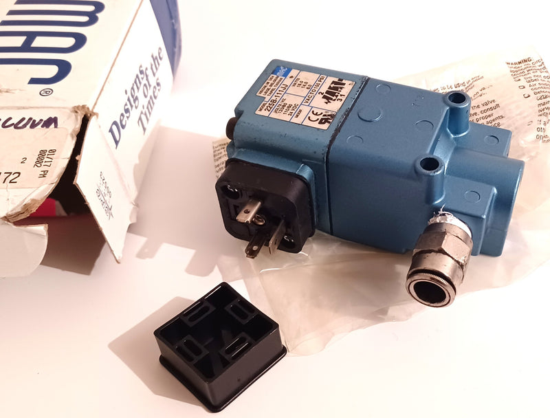 MAC 225B-111JJ 120V / 24VDC Solenoid Pneumatic Valve Assembly