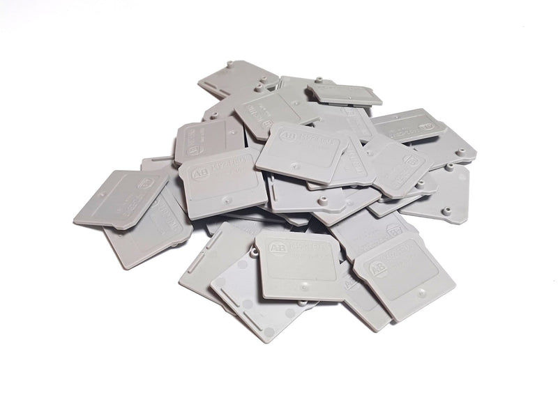Allen Bradley 1492-EBM3 Ser.B Gray Terminal Block End Barriers ( Lot of 40 )