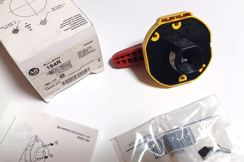 Allen Bradley 194R-PY Ser.A Red / Yellow Disconnect Operating Handle