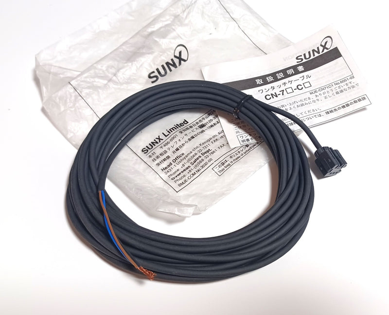 SUNX CN-73-C5 Fiber Optic Sensor Power Cable