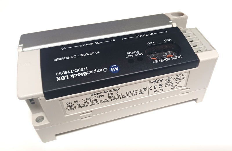 Allen Bradley 1790D-T16BV0 CompactBlock LDX DeviceNet Input Module