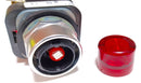 Allen Bradley 800T-PTH16R 120V Push Button 1 NO & 1 NC Red Lens & LED Lamp