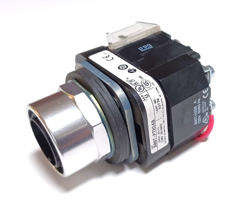 Allen Bradley 800T-PTH16B 120V Push Button 1 NO & 1 NC