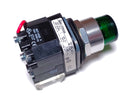 Allen Bradley 800T-PTH16W 120V Push Button 1 NO & 1 NC Green Lens & Green Lamp