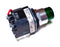 Allen Bradley 800T-PTH16W 120V Push Button 1 NO & 1 NC Green Lens & Green Lamp