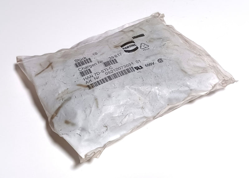 Harting 09210073031 7-Pin HAN 7D-STI-C Male Insert Crimp Connector ( Lot of 10 )