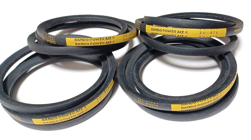 Bando 3V-475 Ban/Set Power Ace Belt for M119-0020-28 ( Lot of 4 )