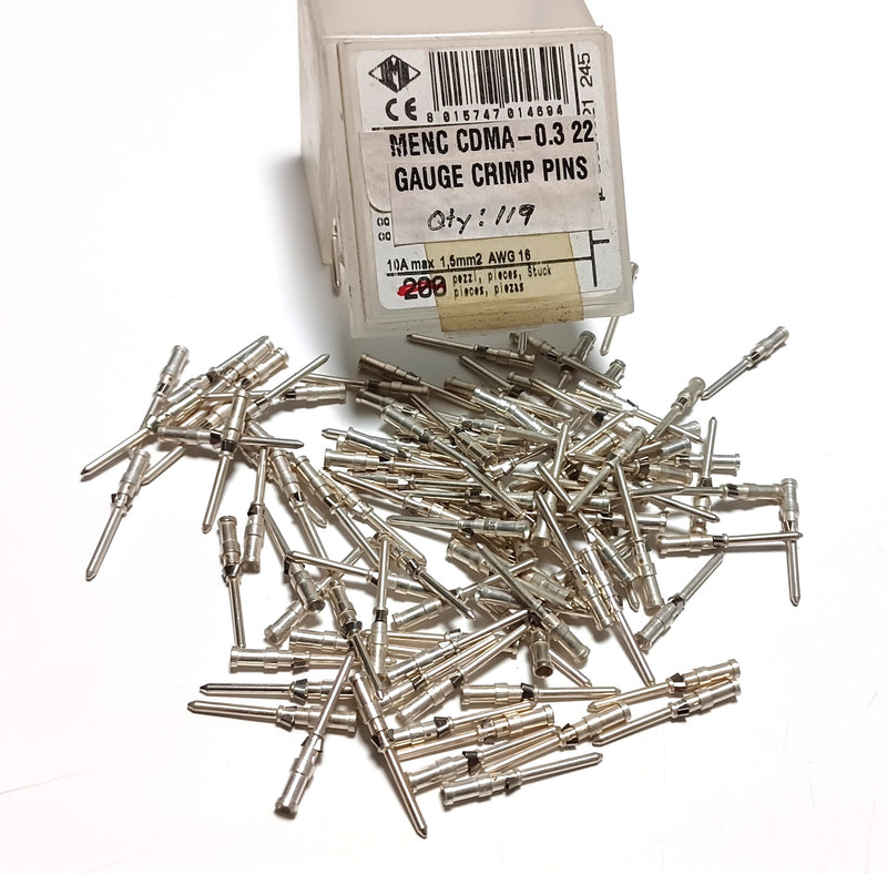 ILME CDMA 0.3 Crimp Style Male Pins AWG26-22 ( Lot of 119 )