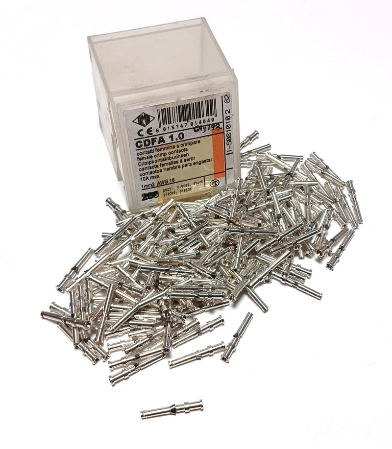 ILME CDFA 1.0 Crimp Style Female Pins AWG 18 ( Lot of 192 )