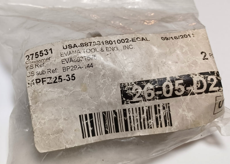 Misumi MPFZ25-35 Oil Free Flanged Bushings ( Lot of 2 )