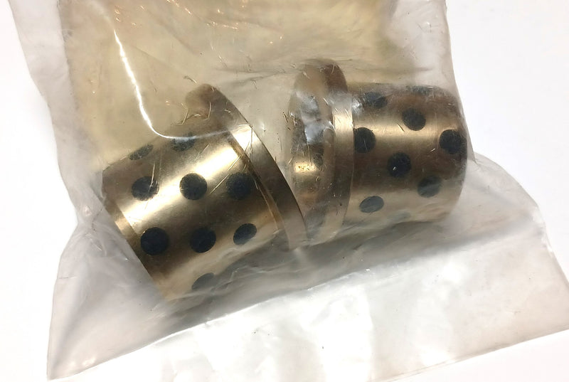 Misumi MPFZ25-35 Oil Free Flanged Bushings ( Lot of 2 )