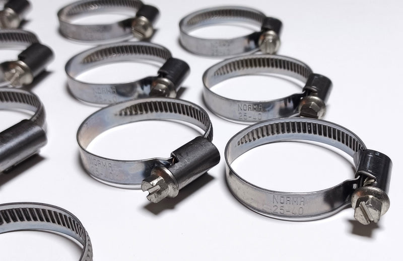 NORMA 25-40 Premier Quality Genuine OEM Stainless Steel Hose Clamps 25mm-40mm