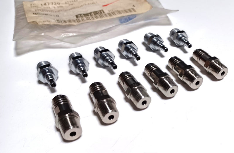 Misumi MCSMS10 304 Stainless Female Air Coupler R1/8 Thread ( Lot of 6 )