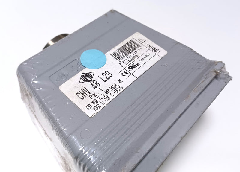 ILME CHV 48 L29 C-Type Top Cable Entry Hood w/ Two Pegs New/Sealed