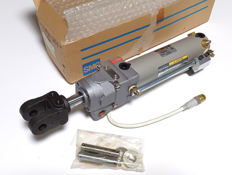 SMC CLK1GA40-125Y-B-P5DWSCS Pneumatic Clamp Cylinder Bore: 40mm Stroke: 125mm