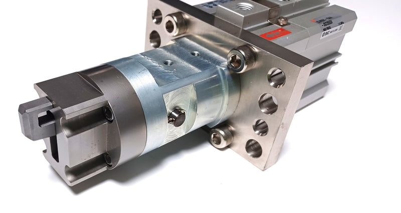 SMC CLKQ50-15AA-DCI3555I Pneumatic Pin Clamp Gripper Cylinder