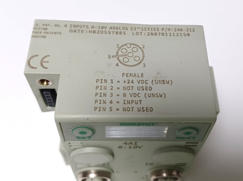 Numatics 240-212 G3 Series 0-10V Analog Input Module