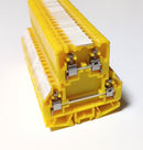 Allen Bradley 1492-H2Y Style H Yellow Terminal Block ( Lot of 18 )