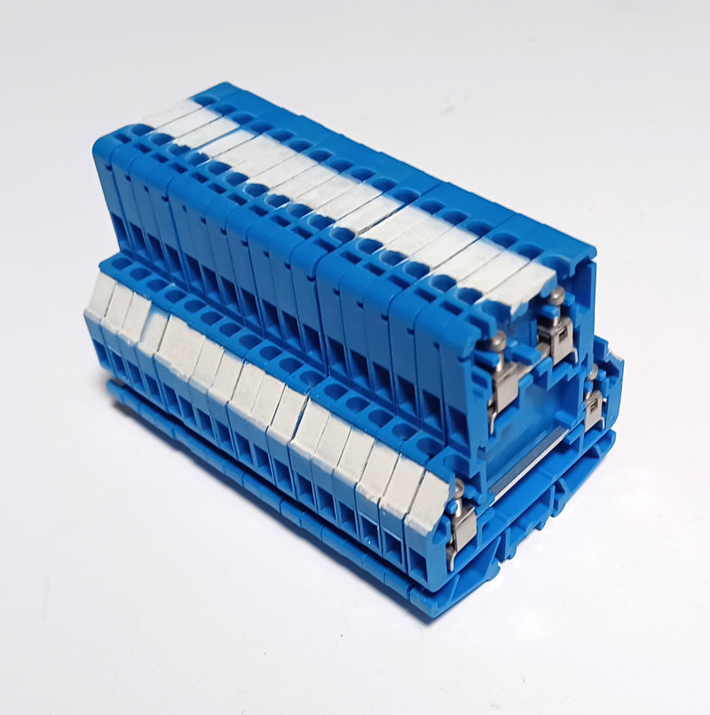 Allen Bradley 1492-H2B Style H Blue Terminal Block ( Lot of 17 )