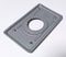 Appleton FSK-1R-Z Malleable Iron Single Gang Round Flush Receptacle Cover - New
