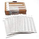 Siemens MLFB 8WA8851 2AY Terminal Block Labeling Caps 5x10mm 12-Cards+