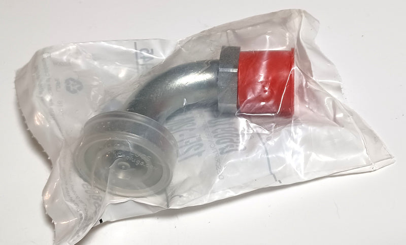 Gates G60910-1212 Hydraulic Hose Adaptor 90 Deg. 12FL-12MJ90 New / Sealed