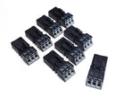 Wago 890-213 Winsta Mini 3-Pole Black Female Socket Terminal Plug ( Lot of 8 )