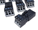 Wago 890-213 Winsta Mini 3-Pole Black Female Socket Terminal Plug ( Lot of 8 )