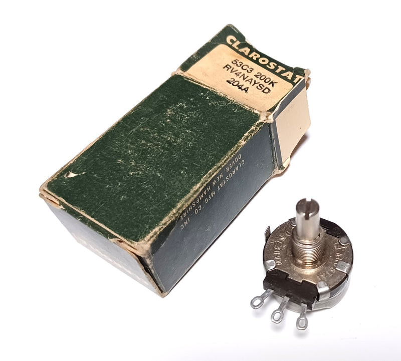 Clarostat RV4NAYSD204A Linear Potentiometer 200K Ohms 53C3200KS 198