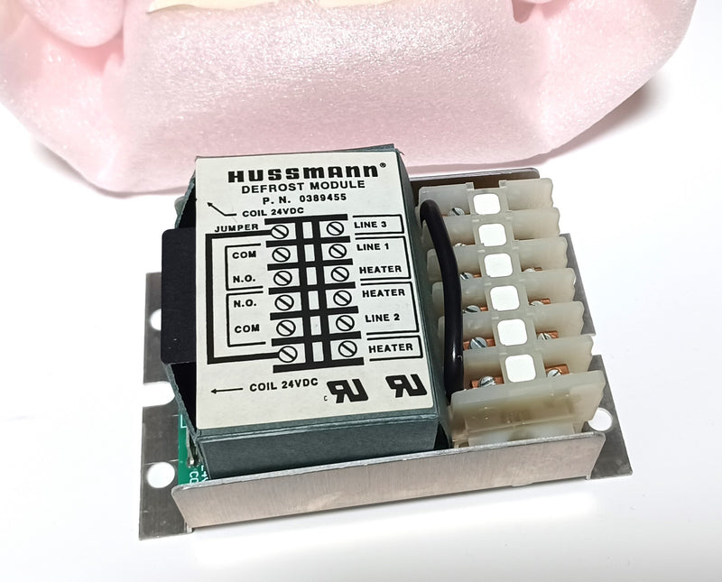 Hussmann 0389455 Genuine OEM 24VDC 3-Heater Relay Defrost Module