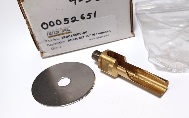 NASARC IRB010500-00 1/2" Ream Bit & Washer Intelliream Tip - New in Box