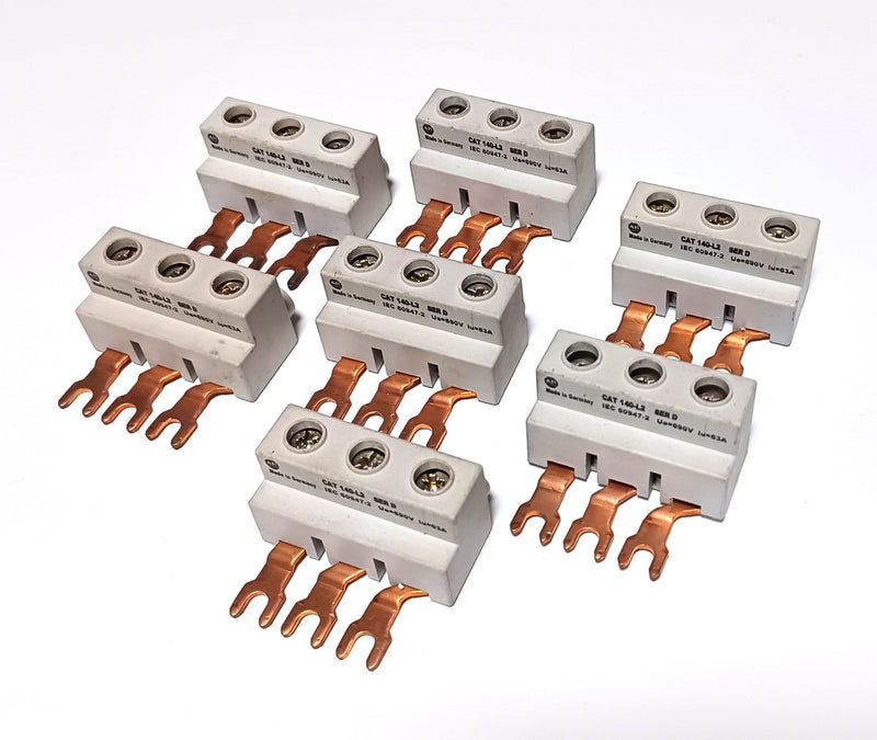 Allen Bradley 140-L2 Terminal Link 10-6AWG Line Side Feeder Busbar ( Lot of 7 )