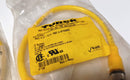 Turck RKG 4.4T-0.3-RSC 4.4T/S3060 Cordset / Cable U-44501 0.3M ( Lot of 2 )