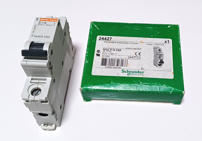 Schneider Electric 24427 Multi 9 C60 3A Circuit Breaker New in Box