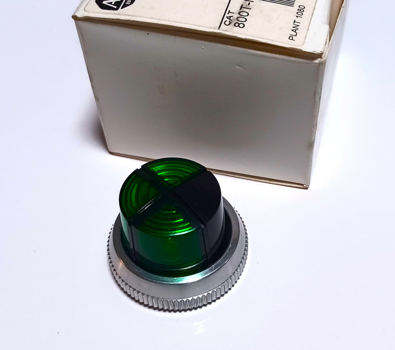 Allen Bradley 800T-N51 Cluster Pilot Light Indicator Green - Green - Green