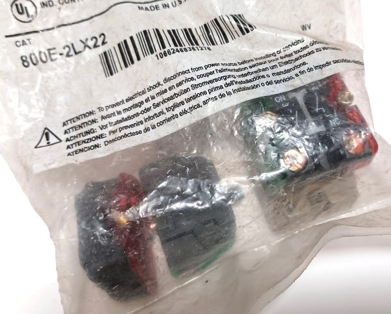 Allen Bradley 800E-2LX22 Ser.A Contact Cartridge w/ Latch (2) N/O & (2) N/C New