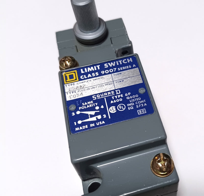 Square D 9007C54A2 Heavy Duty Limit Switch & Turret Head New PLC BARN