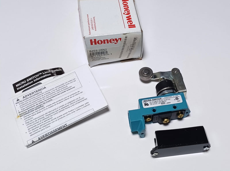 Honeywell Micro-Switch BZE6-2RN2 N/O N/C SPDT 15A Top Roller Lever - New