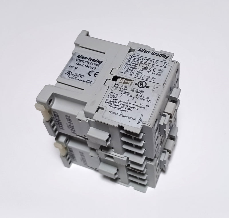 Allen Bradley 104-C16EJ22 Reversing Contactor 24VDC Coil - w/o Jumpers
