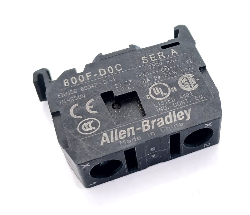 Allen Bradley 800F-D0C Light Module Contact Block ( Lot of 2 ) New